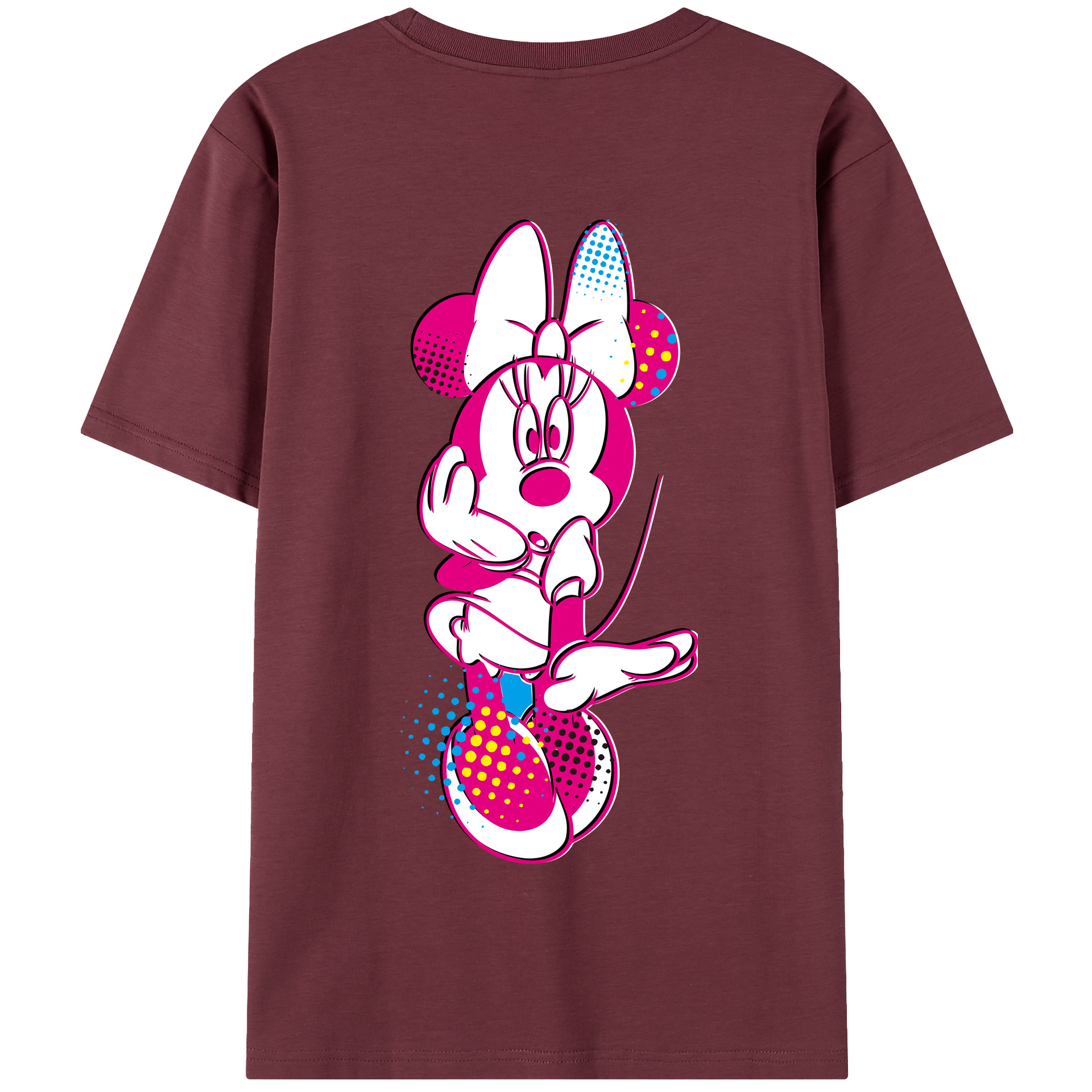 （画像用） ミッキーマウス Mickey Mouse 綿100％半袖Tシャツ（背面プリント）